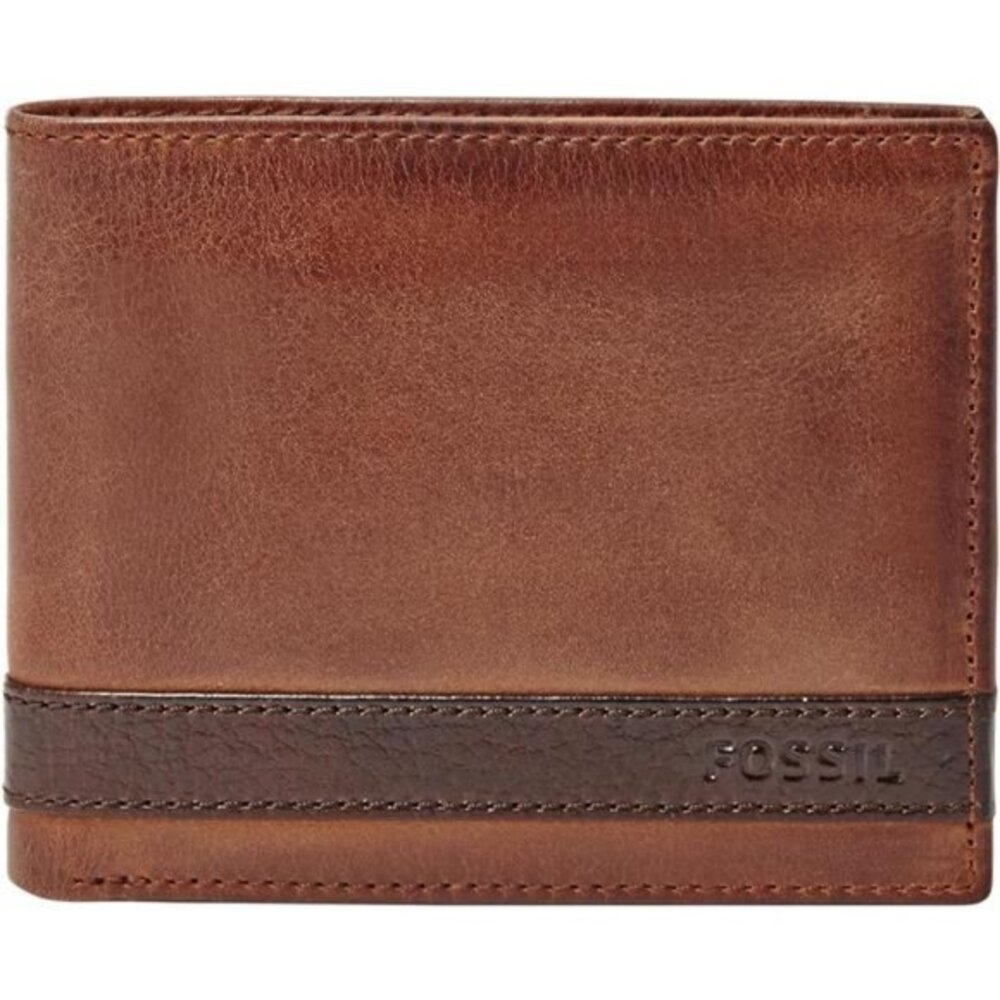 Fossil Men's‎ Leather Bifold Wallet with Flip ID Window for Men